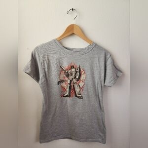 Transformers Women's Geek Fuel Pretext Prime Optimus Prime T-Shirt Light Gray XL
